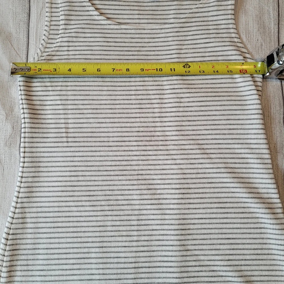 Logo by Lori Goldstein Striped Tank Minidress Tunic Beach Size Medium - Picture 7 of 8